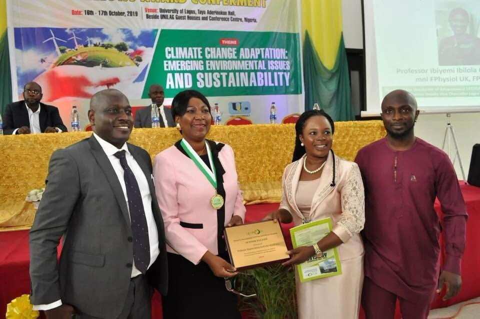 Prof Olatunji Bello, current LASU Vice-Chancellor and Fellow of the society, with SETPOM conference guests
