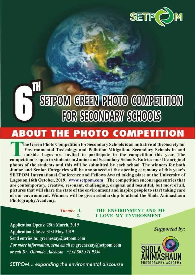 Sixth SETPOM Green Photo Competition poster