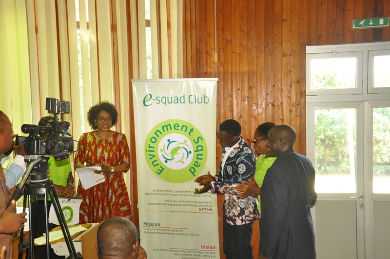 The Environment Squad Club banner displayed at the launch